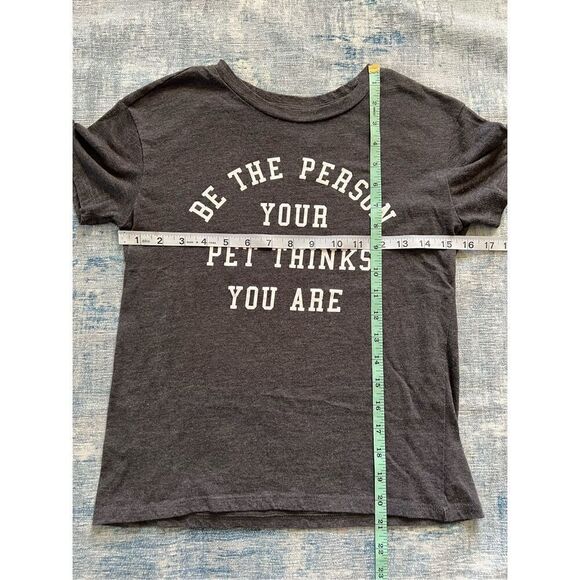 Fifth Sun Heathered  Gray Be The Person Your Pet Thinks You Are Tee XS - Picture 4 of 4